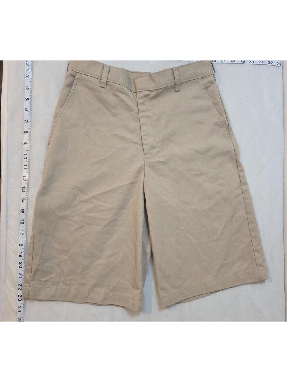 Beige Casual Shorts with Pockets